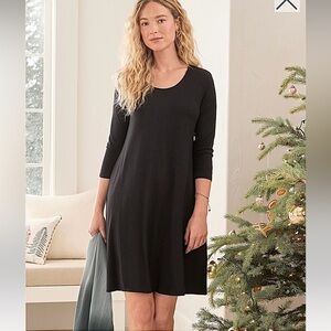GARNET HILL ‘Trapeze’ Knit Long Sleeve Dress